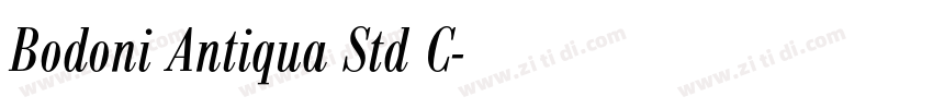 Bodoni Antiqua Std C字体转换